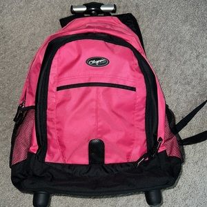Olympia Rolling Pink Backpack